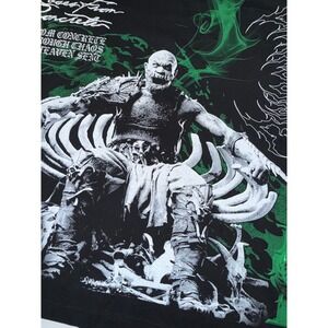 Civil Regime Mortal Kombat II Baraka T-Shirt Mens XL Black Green Roses NWT